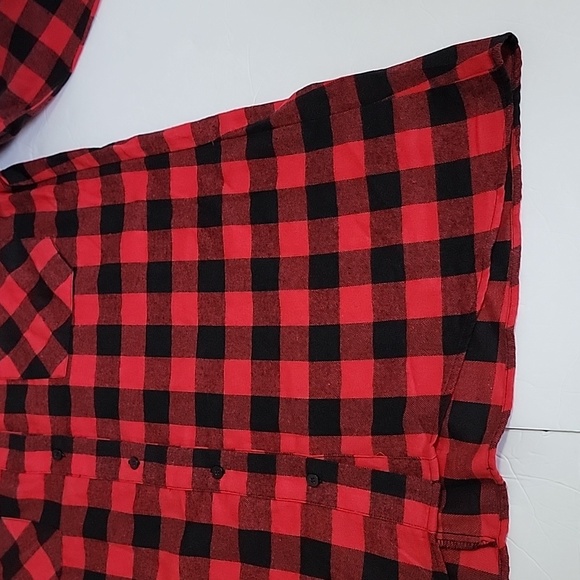 CUPCAKE COUTURE HYFVE  OVERSIZED FLANNEL TUNIC/SIZE M. - Picture 6 of 13